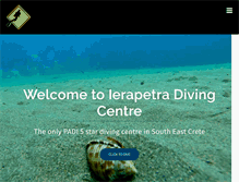Tablet Screenshot of ierapetradivingcentre.com